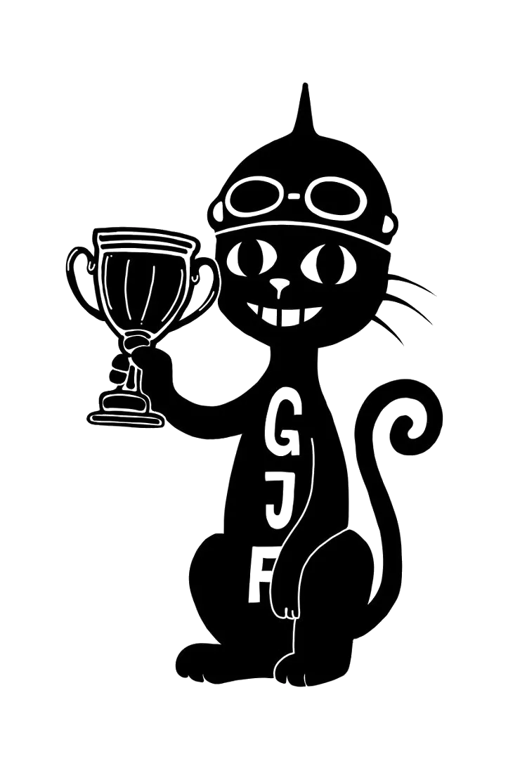 Logo du chat qui tiens une bière